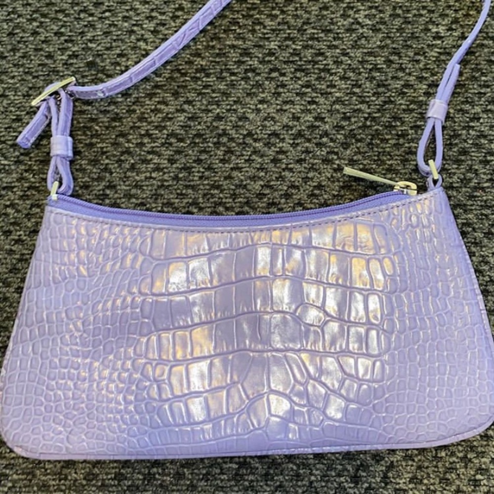 Express brand lavender snake print mini purse